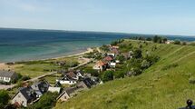 Houses on the coast. Photo.